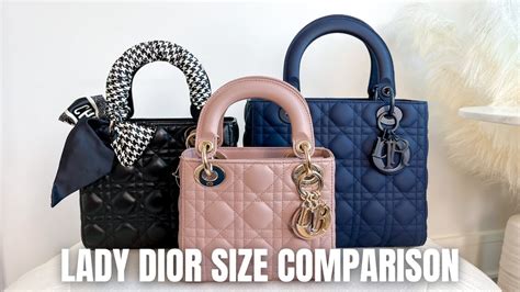 dior size 9|lady Dior mini vs small.